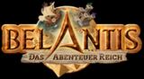 Belantis-Logo mit großem Schriftzug und stilisierten Abenteuermotiven wie Segelschiff und Burg.